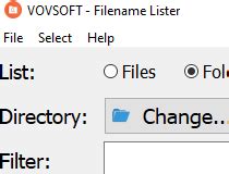 Download VovSoft Filename Lister